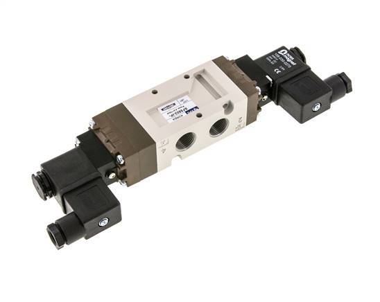 5/3 G3/8'' Pressure Center Solenoid Valve 115V AC 2-10bar/28-140psi YPC