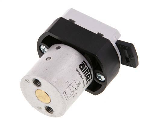 3/2 Cuerpo M5 para válvula de botón 0-12bar/0-168psi 22.5mm Airtec