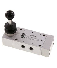 5/3 G1/8'' Exhaust Center Hand Lever Valve 0-10bar/0-140psi Airtec