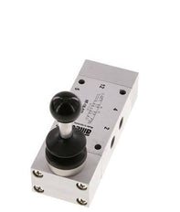 5/3 G1/8'' Exhaust Center Hand Lever Valve 0-10bar/0-140psi Airtec