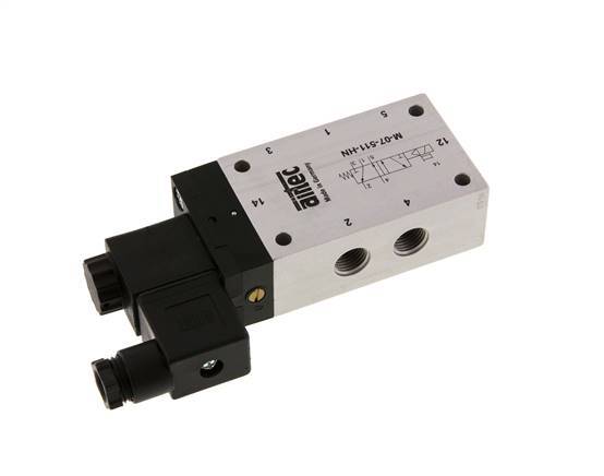 5/2 G1/4'' Solenoid Valve 24V DC 2.5-10bar/35.0-140psi Airtec