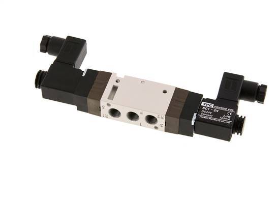 5/2 G1/8'' Electroválvula biestable 24V AC 1.5-10bar/21.0-140psi YPC