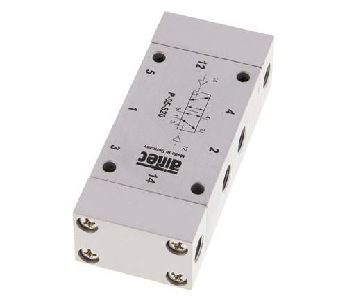 5/2 G1/8'' Válvula piloto de aire biestable 0-10bar/0-140psi Airtec