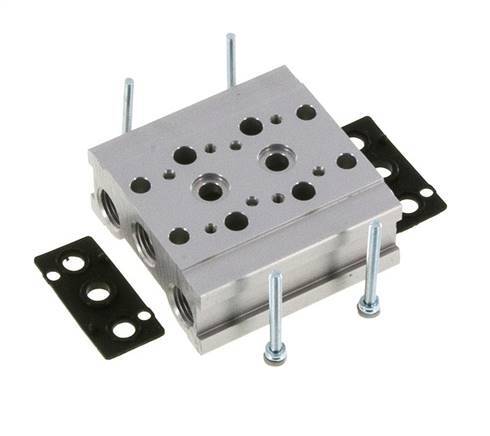 Colector de 2 estaciones YPC SF1000 5/2 5/3 vías