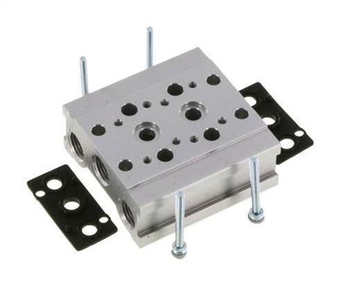 Colector de 2 estaciones YPC SF1000 5/2 5/3 vías