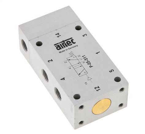 5/2 G1/8'' Air Pilot Valve 0-10bar/0-140psi Airtec