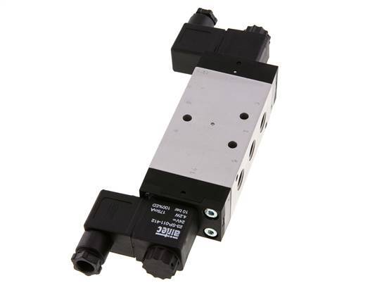 válvula solenoide de centro de presión 5/3 G1/4'' 24V DC 3-10bar/42-140psi Airtec