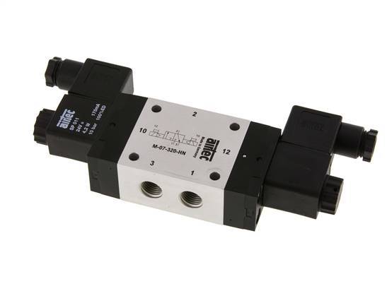 válvula solenoide biestable 3/2 G1/4'' 24V DC 1.5-10bar/21.0-140psi Airtec