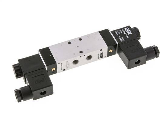 5/2 G1/8'' Bistable Solenoid Valve 12V DC 3-10bar/42-140psi Airtec