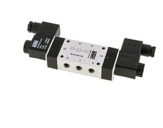 5/3 G1/8'' Válvula solenoide de centro cerrado 12V DC 3-8bar/42-112psi Airtec