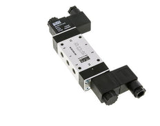 5/3 G1/8'' Válvula solenoide de centro cerrado 12V DC 3-8bar/42-112psi Airtec