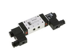 5/3 G1/8'' Válvula solenoide de centro cerrado 12V DC 3-8bar/42-112psi Airtec