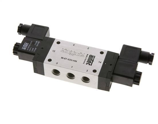 válvula solenoide central de escape 5/3 G1/4'' 230V AC 3-8bar/42-112psi Airtec