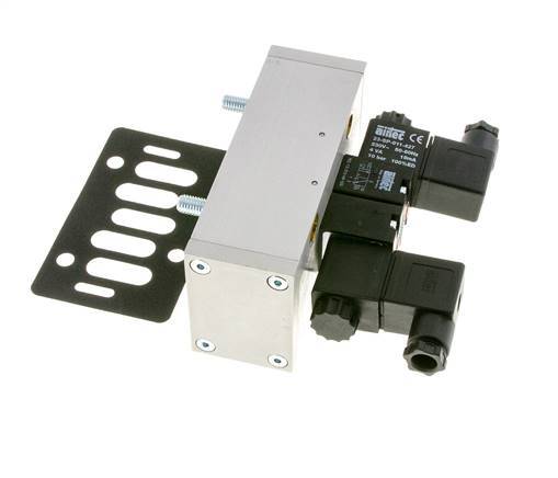 5/3 ISO 5599-3 Center Closed Solenoid Valve 24V DC 3-10bar/42-140psi Airtec