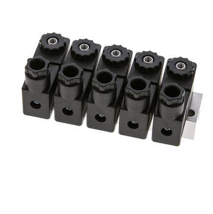 Válvula solenoide 5x3/2 G1/8'' NC 24V DC -0.95-10bar/-13.2-140psi Airtec