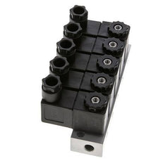 Válvula solenoide 5x3/2 G1/8'' NC 24V DC -0.95-10bar/-13.2-140psi Airtec