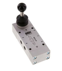 5/3 G1/8'' Center Closed Hand Lever Valve 0-10bar/0-140psi Airtec