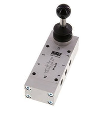 5/3 G1/8'' Center Closed Hand Lever Valve 0-10bar/0-140psi Airtec