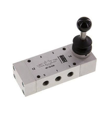 5/3 G1/8'' Center Closed Hand Lever Valve 0-10bar/0-140psi Airtec