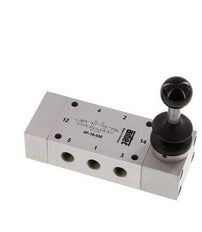 5/3 G1/8'' Center Closed Hand Lever Valve 0-10bar/0-140psi Airtec