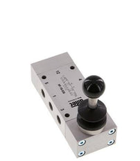 5/3 G1/8'' Center Closed Hand Lever Valve 0-10bar/0-140psi Airtec
