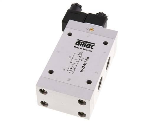 válvula solenoide 3/2 G1/2'' NC 24V DC 2-10bar/28-140psi Airtec