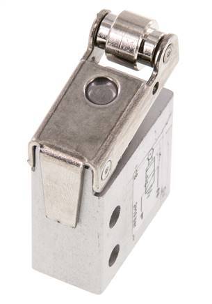 3/2 M5 NO Válvula de palanca de rodillo 2-10bar/28-140psi