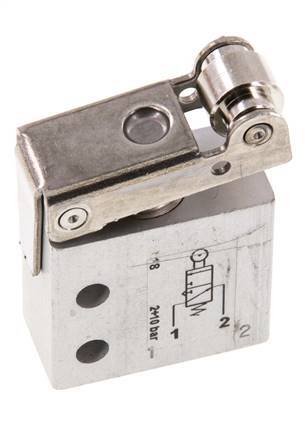 3/2 M5 NO Válvula de palanca de rodillo 2-10bar/28-140psi