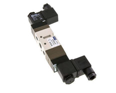 5/3 G1/4'' (G1/8'') Válvula solenoide de centro cerrado 24V DC 2-10bar/28-140psi YPC