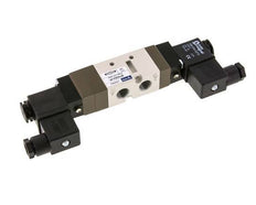 5/3 G1/4'' (G1/8'') Válvula solenoide de centro cerrado 24V DC 2-10bar/28-140psi YPC