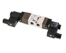 5/3 G1/4'' (G1/8'') Válvula solenoide de centro cerrado 24V DC 2-10bar/28-140psi YPC