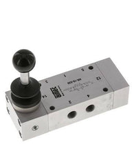 5/3 G1/8'' Center Closed Hand Lever Valve Detent 0-10bar/0-140psi Airtec
