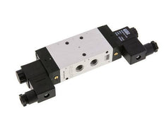 5/3 G1/4'' Center Closed Solenoid Valve 24V DC 3-10bar/42-140psi Airtec