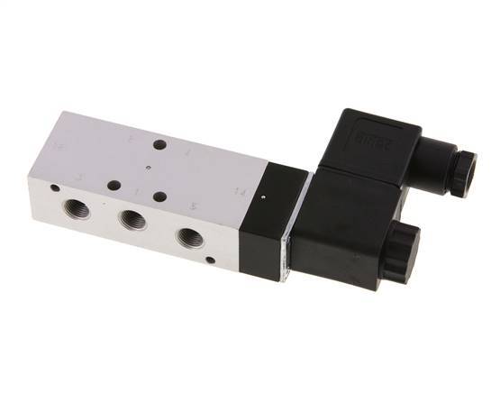 Válvula solenoide 5/2 G1/8'' 115V AC 3-10bar/42-140psi Airtec