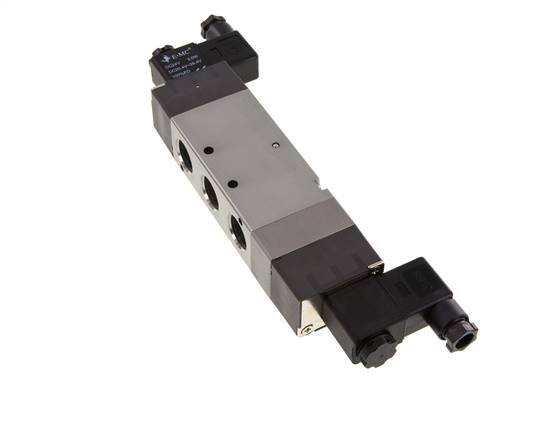 5/3 G1/2'' Válvula solenoide central de escape 12V DC 1.5-8bar/21.0-112psi E.MC