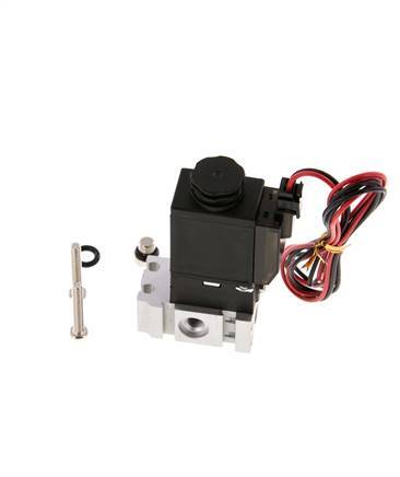 3/2 M5 NC Electroválvula 24V DC 0-8bar/0-112psi Conector de 2 polos YPC