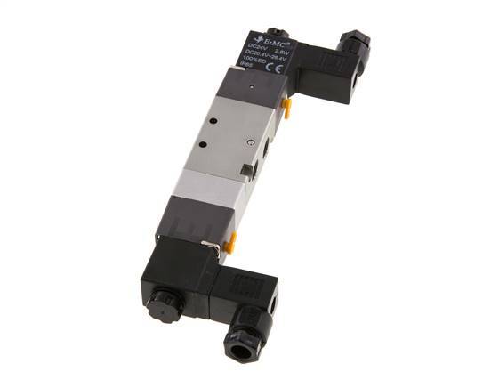 5/3 G1/8'' Válvula solenoide central de escape 230V AC 1.5-8bar/21.0-112psi E.MC