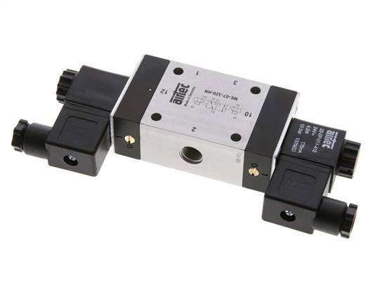 3/2 G1/4'' (G1/8'') Bistable Solenoid Valve External Pilot 230V AC 0-10bar/0-140psi Airtec