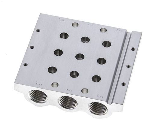 G1/4'' Manifold 3-Station Festo 566619 VABM-L1-14S-G14-3
