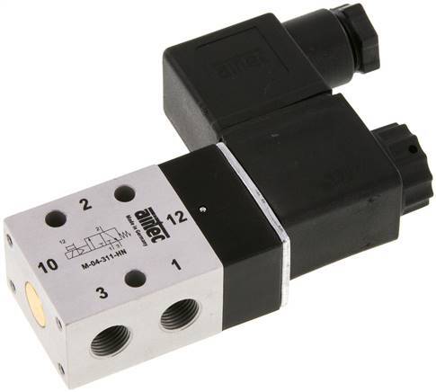3/2 G1/8'' NC Solenoid Valve 115V AC 2.5-10bar/35.0-140psi Airtec