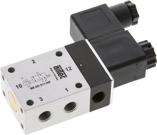 3/2 G1/8'' Solenoid Valve External Pilot 24V DC 0-10bar/0-140psi Airtec