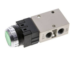 3/2 G1/4'' Push Button Valve Green 0-8bar/0-112psi YPC