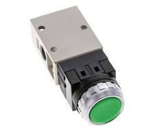3/2 G1/4'' Push Button Valve Green 0-8bar/0-112psi YPC