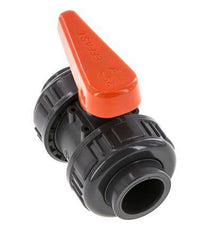 PVC 2-way Ball Valve True Union 25 mm Socket EPDM