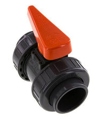 PVC 2-way Ball Valve True Union 50 mm Socket EPDM