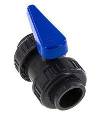 Válvula de Bola de PVC de 2 Vías Doble Unión 32 mm Toma EPDM