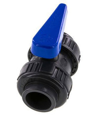 Válvula de Bola de PVC de 2 Vías Doble Unión 32 mm Toma EPDM