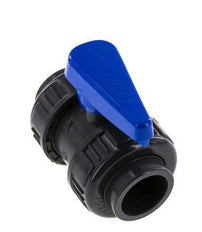 Válvula de Bola de PVC de 2 Vías Doble Unión 32 mm Toma EPDM