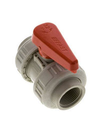PP-H 2-way Ball Valve True Union Rp 1'' FKM