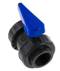 Válvula de Bola de PVC de 2 Vías Doble Unión Rp 1 1/2'' EPDM